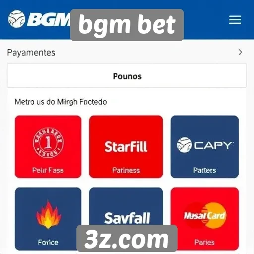 Métodos de pagamento disponíveis no bgm bet