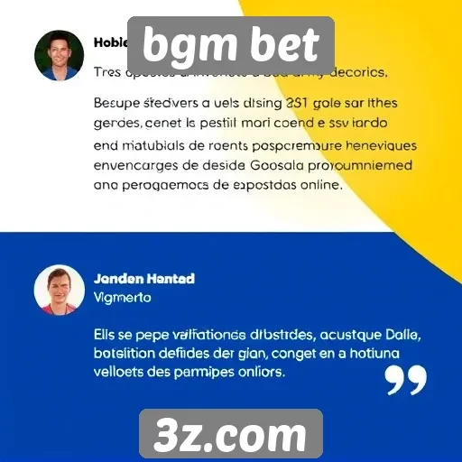 Depoimentos de usuários sobre bgm bet